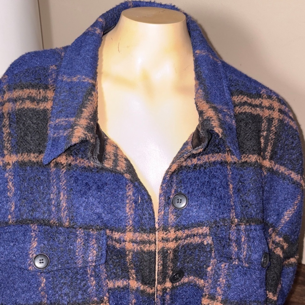 NWT Good American women’s plaid oversized shacket size 5/6 - Picture 11 of 15